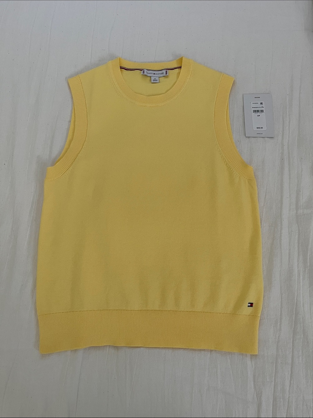 Tommy Hilfiger Yellow Sweater Tank